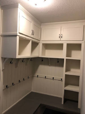 Timeless Woodworks Mudroom Built Ins