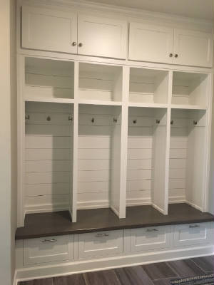 Timeless Woodworks Mudroom Built Ins